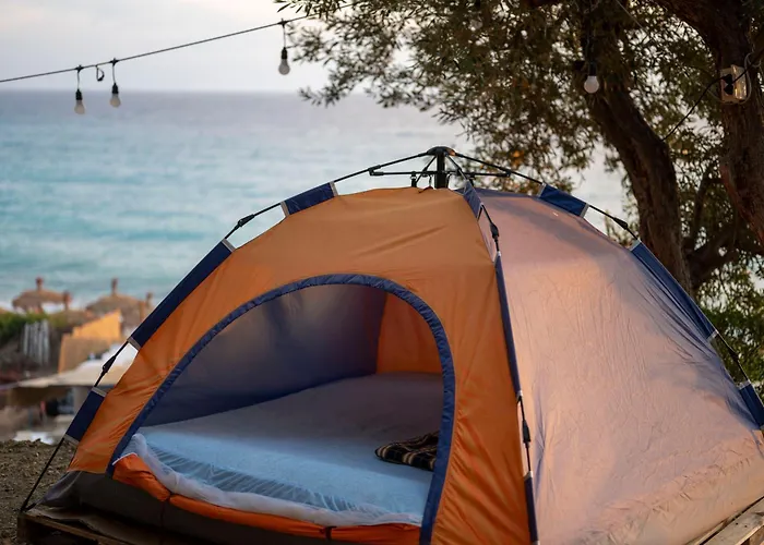 Blue Camping In Borsh, Vlore